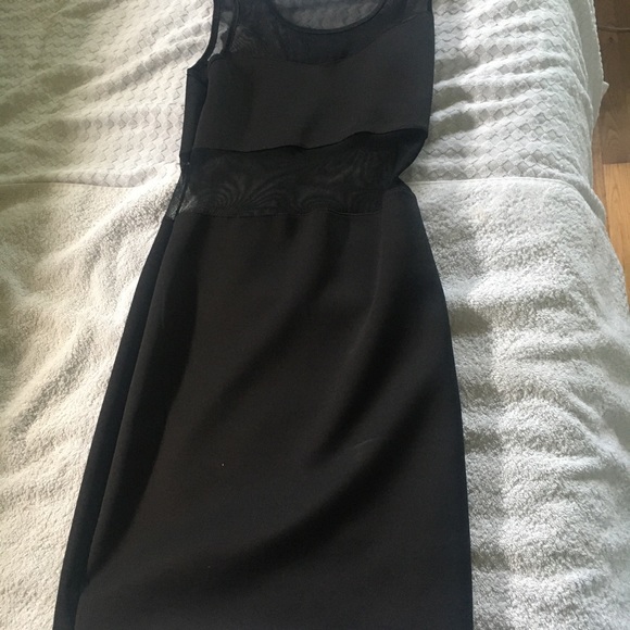 Black mesh body con dress - Picture 3 of 3